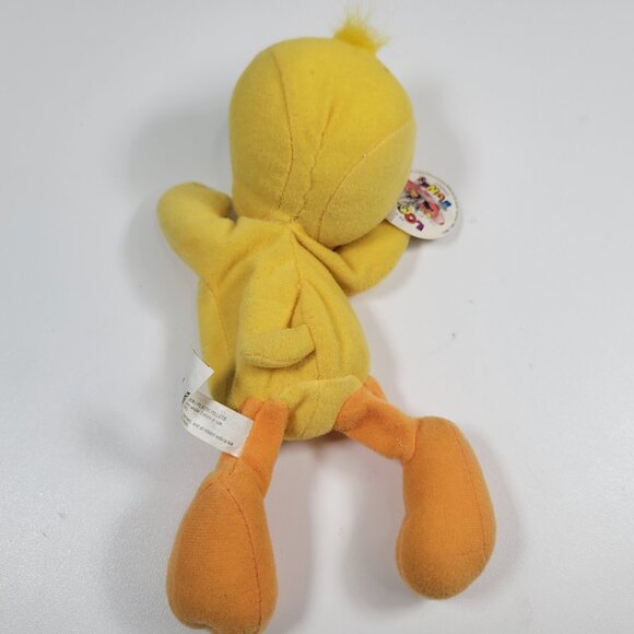 Looney Tunes Tweety Bird Beanie Plush Stuffed Animal 8" Warner Bros 1996 - Picture 3 of 3
